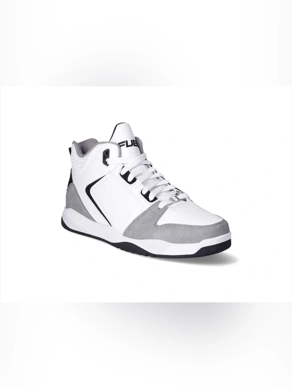 FUBU White and Gray Retro Court Sneakers - Picture 4 of 12